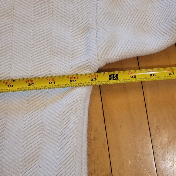 Men's Crewneck Ivory White Sweater Ralph Lauren Chaps Size XL EUC Vintage Preppy - Picture 6 of 7